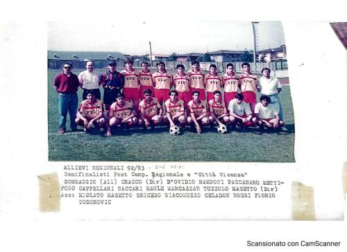 Anni 1990 Allievi reg 1991 1992