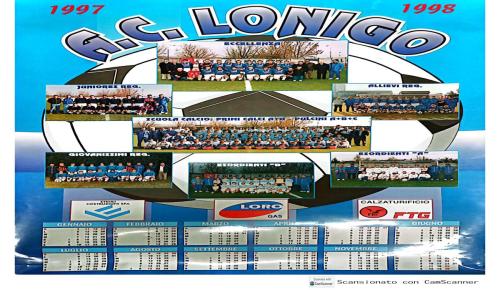 Anni 1990 Calendario lonigo 1997 1998
