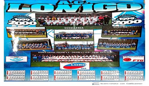 Anni 1990 Calendario lonigo 1999 2000