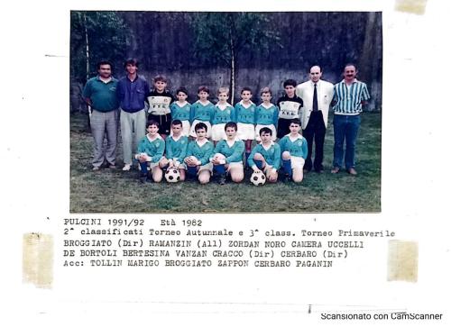 Anni 1990 Pulcini 1991 1992 eta 1982